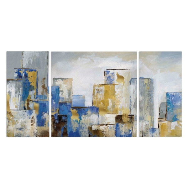 'City Blues I' Canvas Wall Art