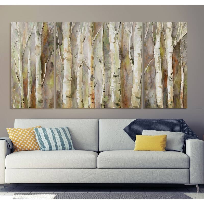 Birch Path-A Premium Multi Piece Art available in 3 sizes