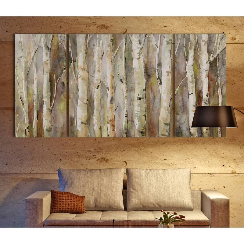 Birch Path-A Premium Multi Piece Art available in 3 sizes