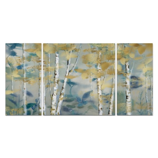 Wexford Home 'Gilded Forest I' Canvas Wall Art (Set of 3) - Overstock ...