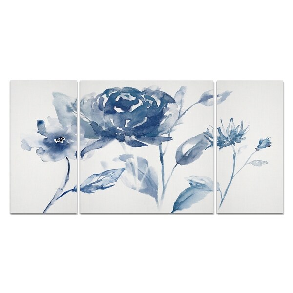 'Translucent Blues I' Canvas Wall Art