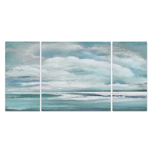Wexford Home 'Billowing Clouds' 3-piece Wall Art