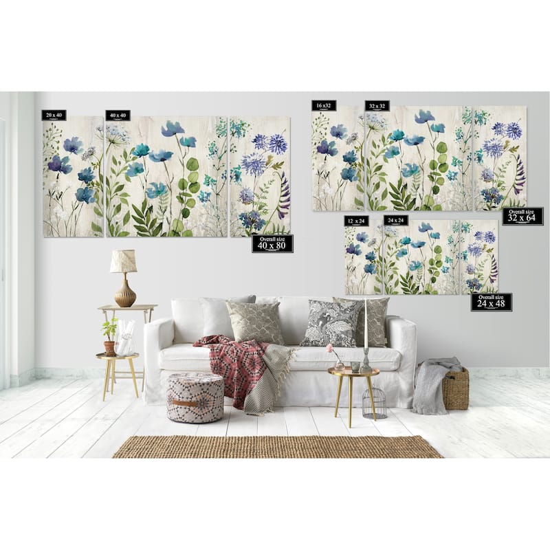 Blue Meadow-A Premium Multi Piece Art available in 3 sizes