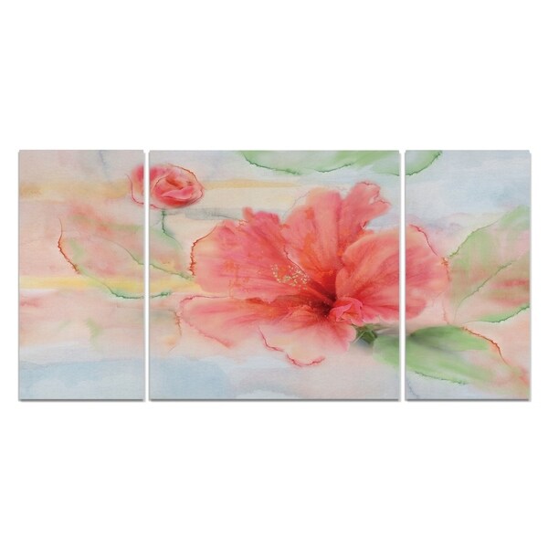 Wexford Home 'Hibiscus' Canvas Premium Multi Piece Art