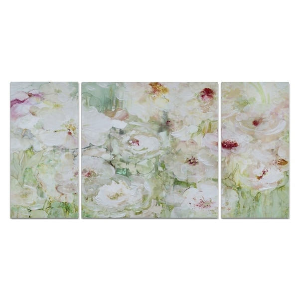 'Jardin Blanc' Canvas Wall Art
