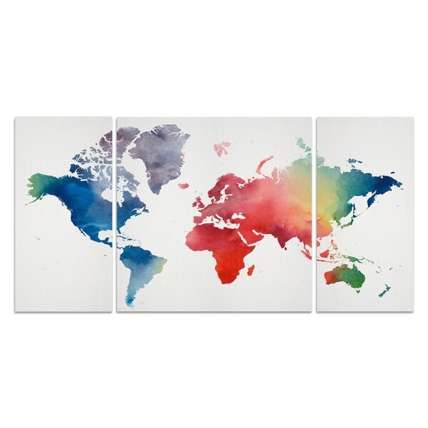 Wexford Home 'Rainbow World' Premium Multi-piece Art