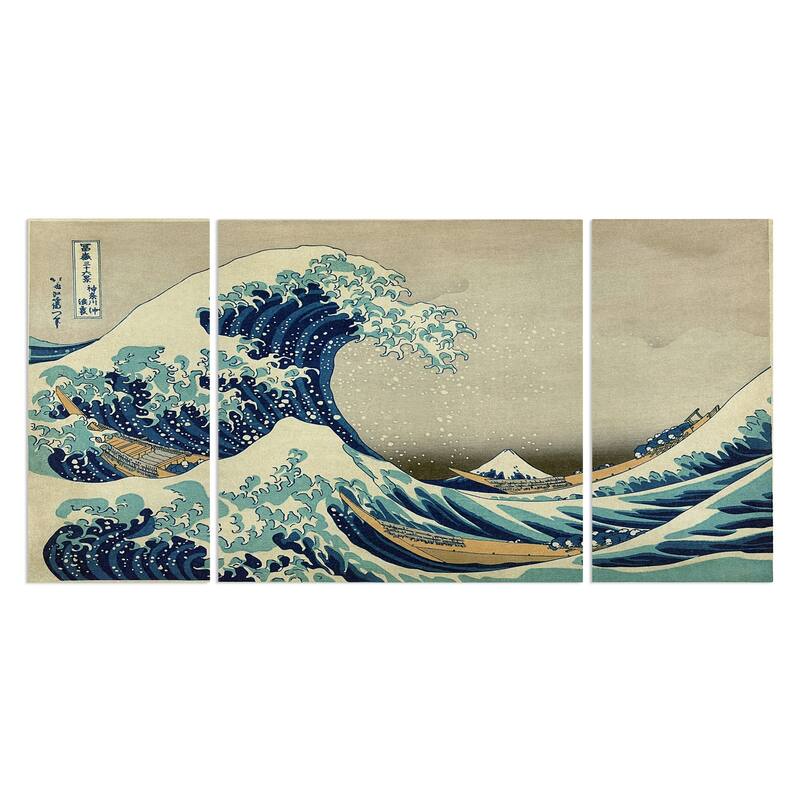 The Great Wave-A Premium Multi Piece Art available in 3 sizes