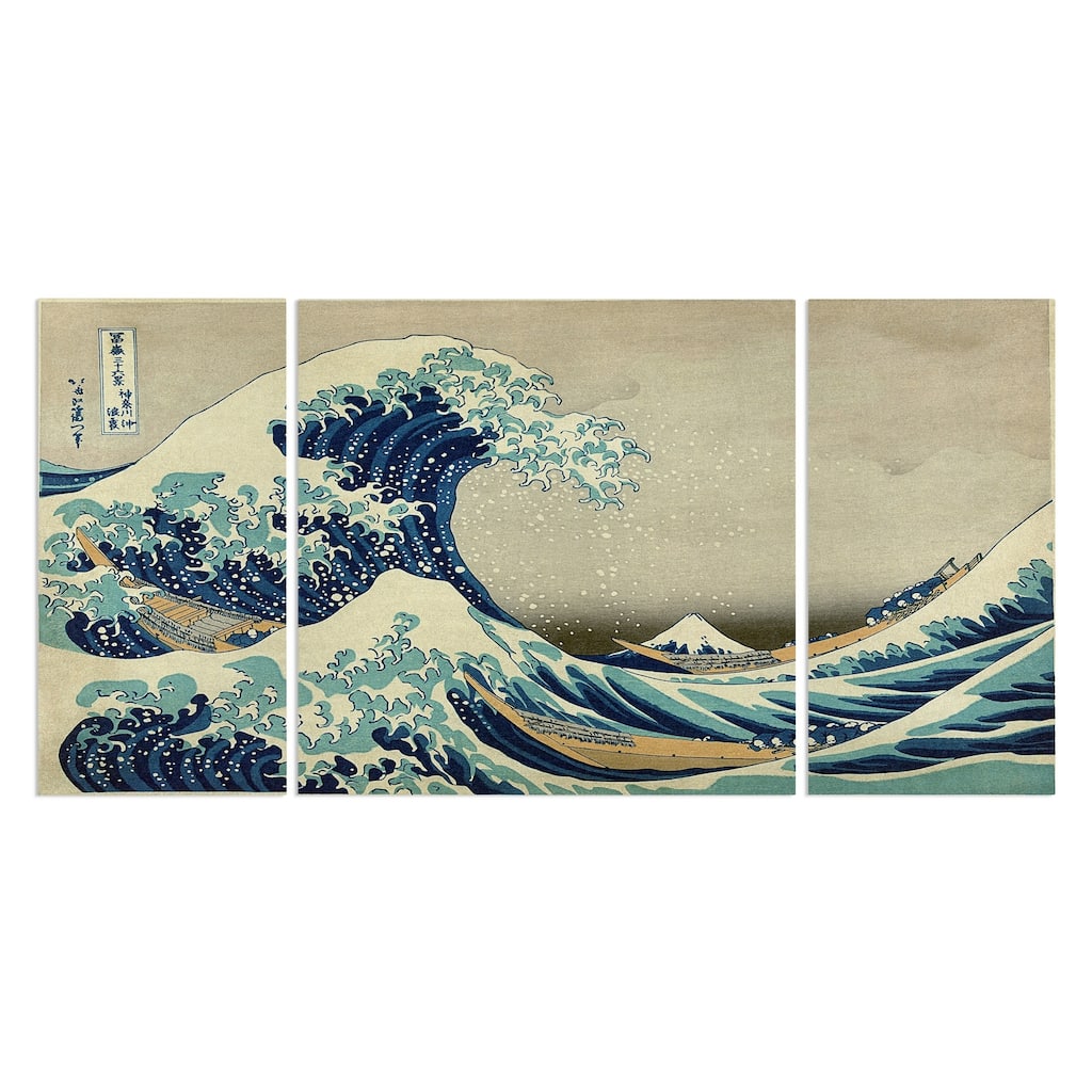 The Great Wave-A Premium Multi Piece Art available in 3 sizes