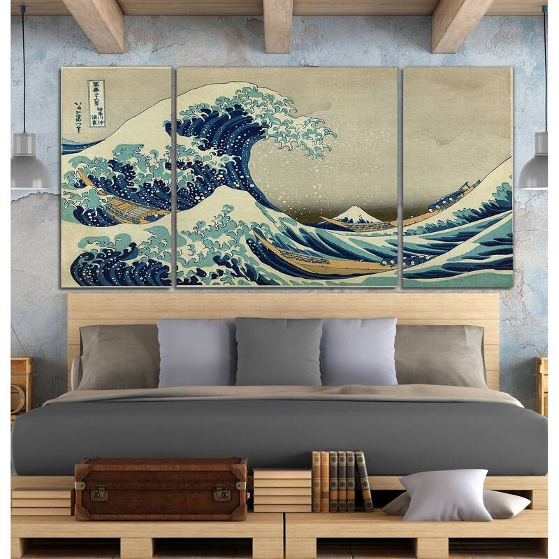 The Great Wave-A Premium Multi Piece Art available in 3 sizes