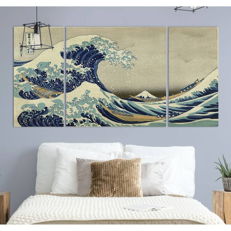 The Great Wave-A Premium Multi Piece Art available in 3 sizes