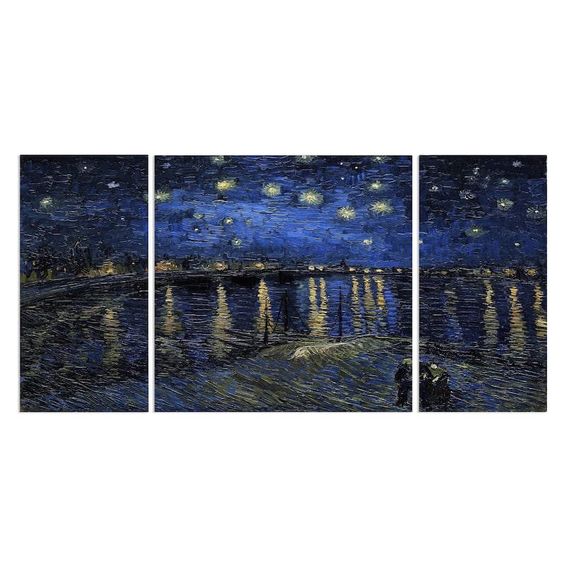 Starry Night Over Rhone-A Premium Multi Piece Art available in 3 sizes