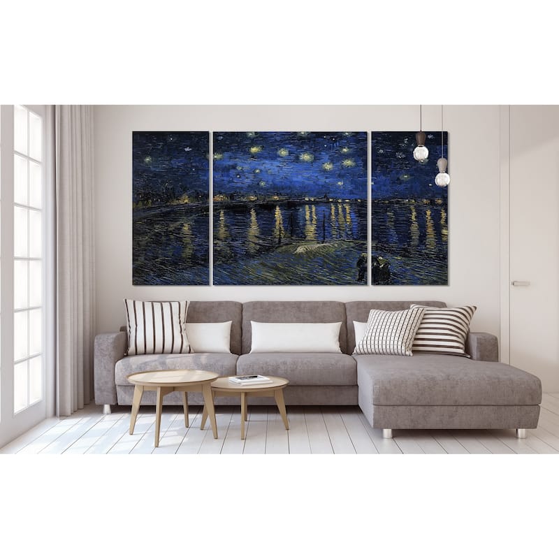 Starry Night Over Rhone-A Premium Multi Piece Art available in 3 sizes
