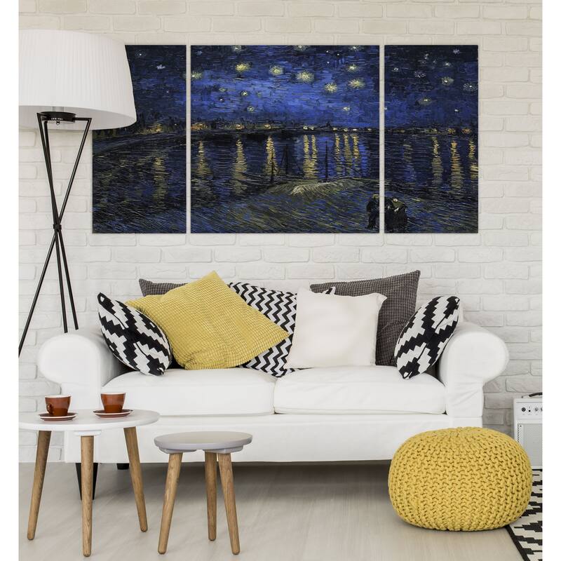 Starry Night Over Rhone-A Premium Multi Piece Art available in 3 sizes