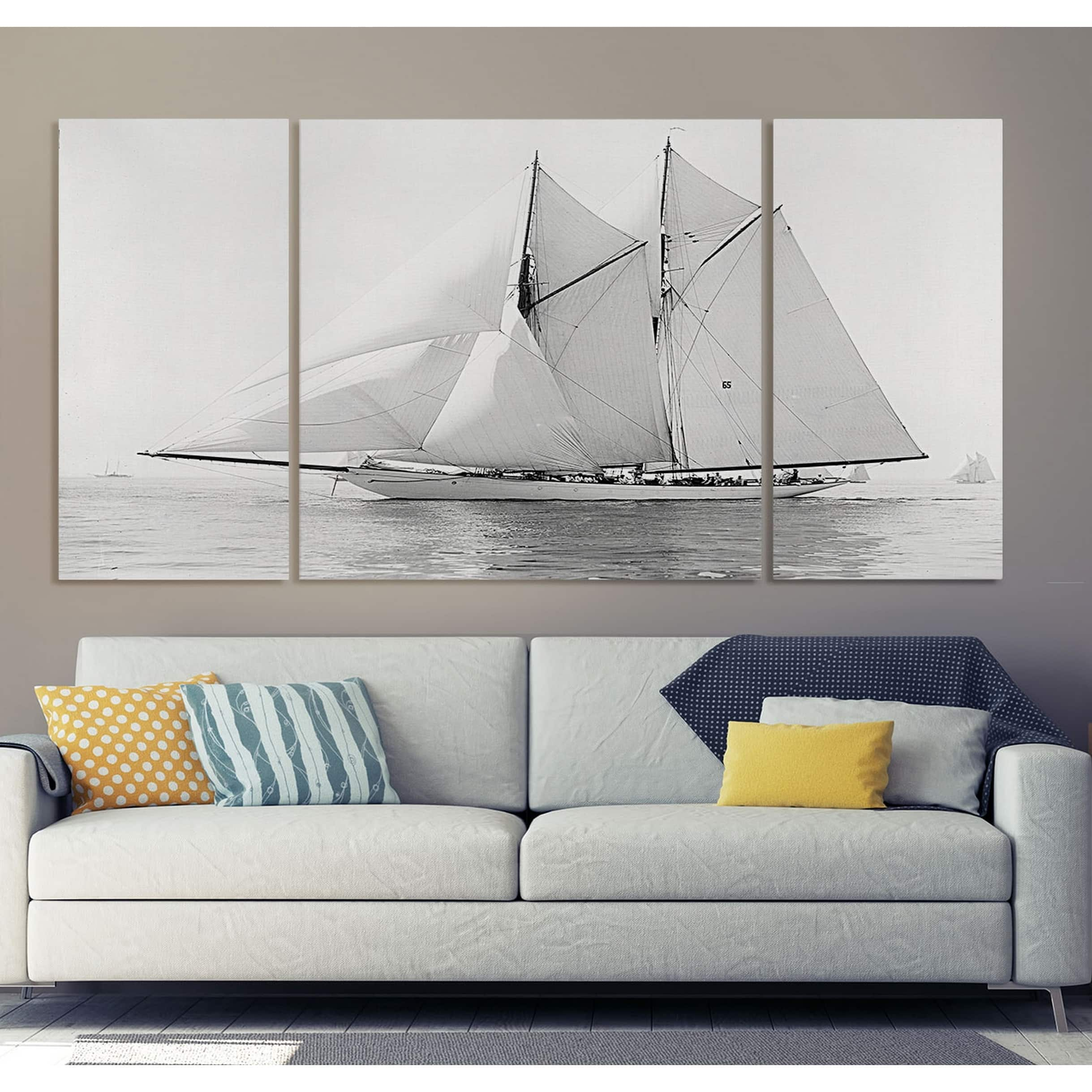 Sailing Yacht IV-A Premium Multi Piece Art available in 3 sizes - Bed ...