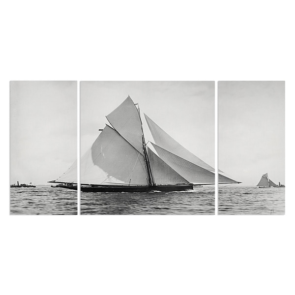 Wexford Home 'Sailing Yacht V' A Premium 3-piece Art Set