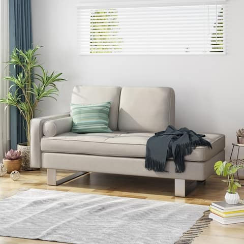 Typhaine Modern Chaise Loveseat by Christopher Knight Home