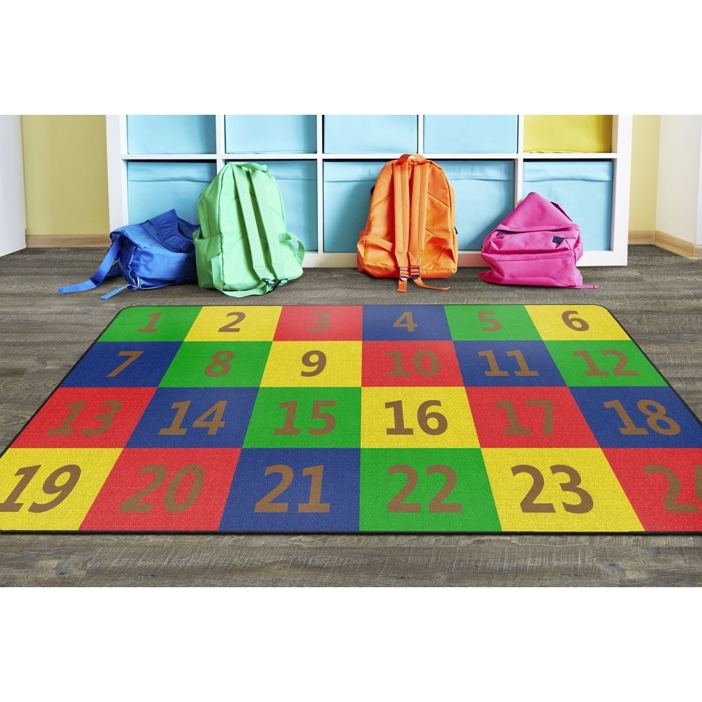 Carpets for Kids 1300 Premium Collection Block of Fun Rug 5' 10 x 8' 4 l  Affordable Classroom Carpets & Carpets for Kids Products