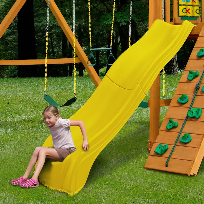 Swing-N-Slide Olympus Wave Swing Set Slide - Mounts to 4.5 Ft to 5 Ft Platforms - 103" L x 26" W x 10" H