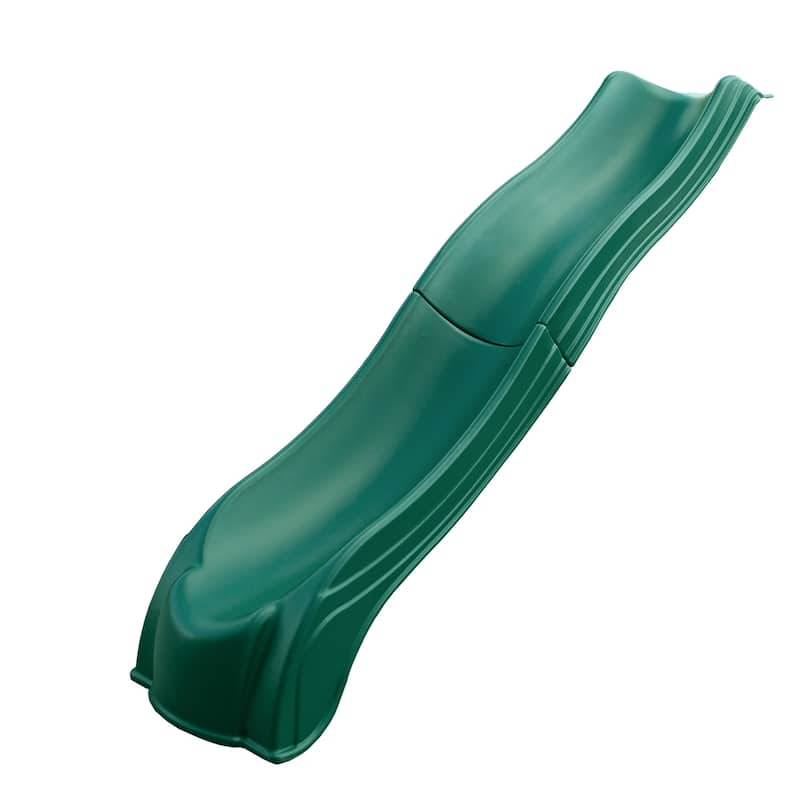 Swing-N-Slide Olympus Wave Swing Set Slide - Mounts to 4.5 Ft to 5 Ft Platforms - 103" L x 26" W x 10" H - Green