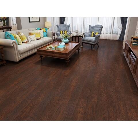 4.96" Wide Walnut Laminate Flooring (19.77 SF/Carton)