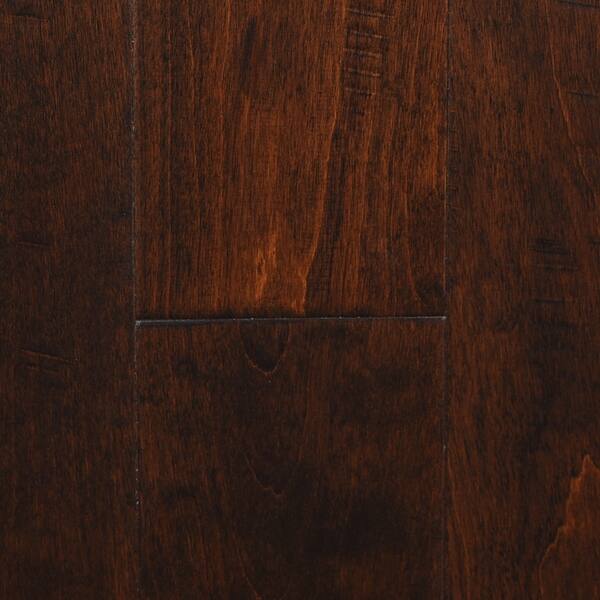 Shop Espresso Finish Engineered Birch Wood Flooring 19 69 Sq Ft