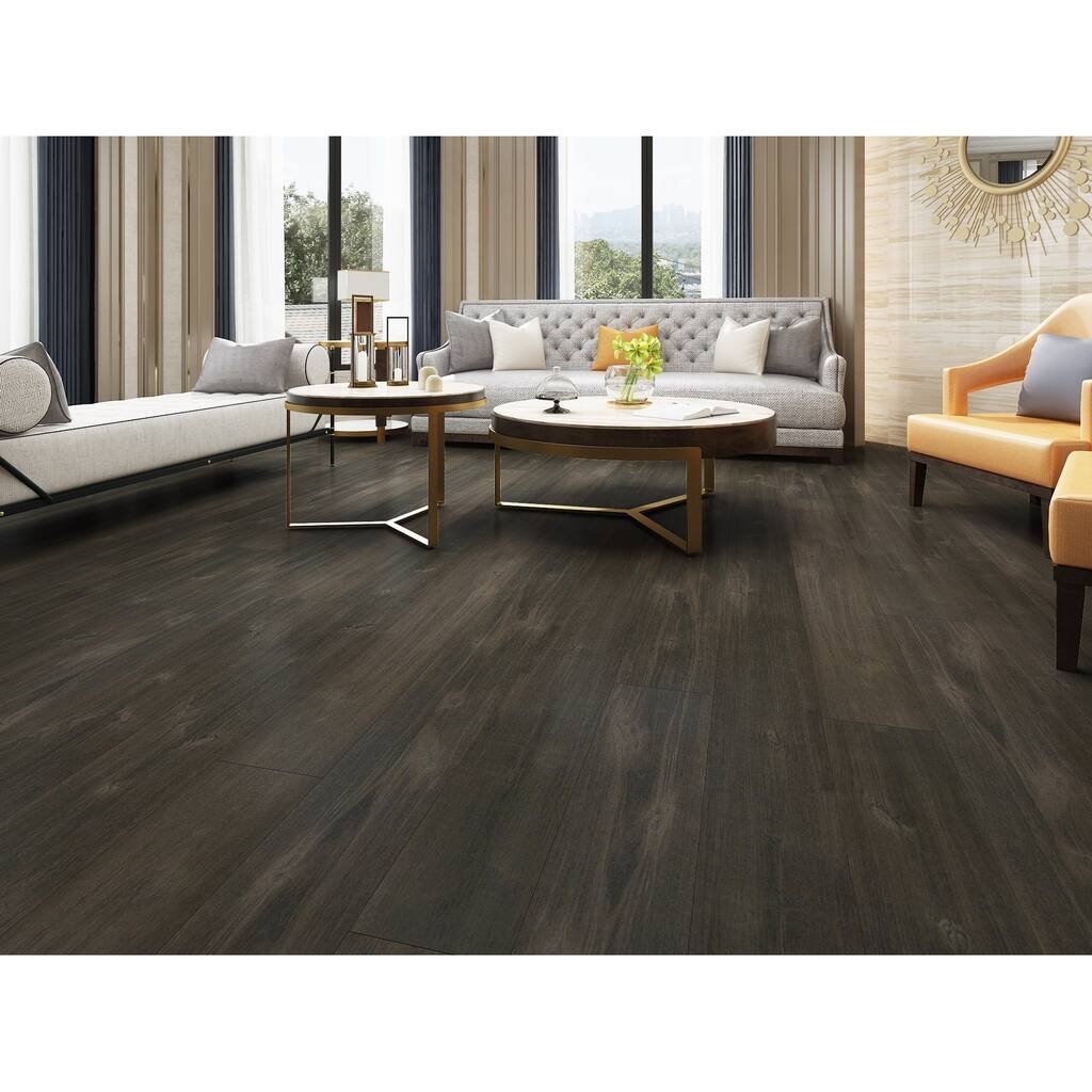 Pewter Finish Engineered Birch Wood Flooring (38.86 Sq. Ft/Carton)