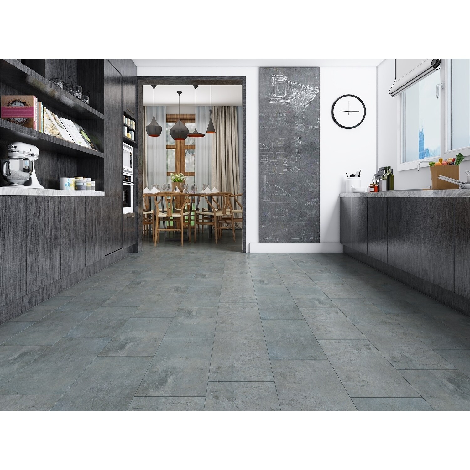 Shop Thunder Finish Spc Vinyl Plank Flooring 24 71 Sq Ft Carton