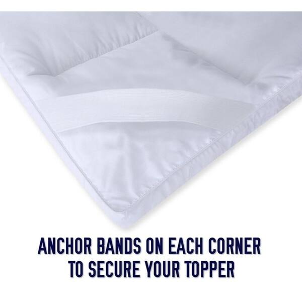 Porch & Den Stacey Hypoallergenic 2-inch Down Alternative Fiber Bed Topper