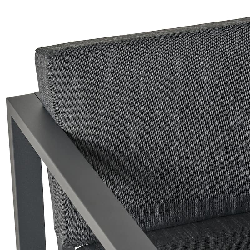 Navan Outdoor Aluminum 6 Seater Sofa Set by Christopher Knight Home