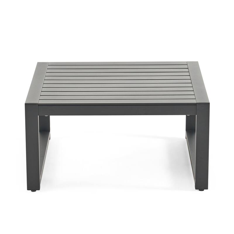 Navan Outdoor Aluminum 6 Seater Sofa Set by Christopher Knight Home