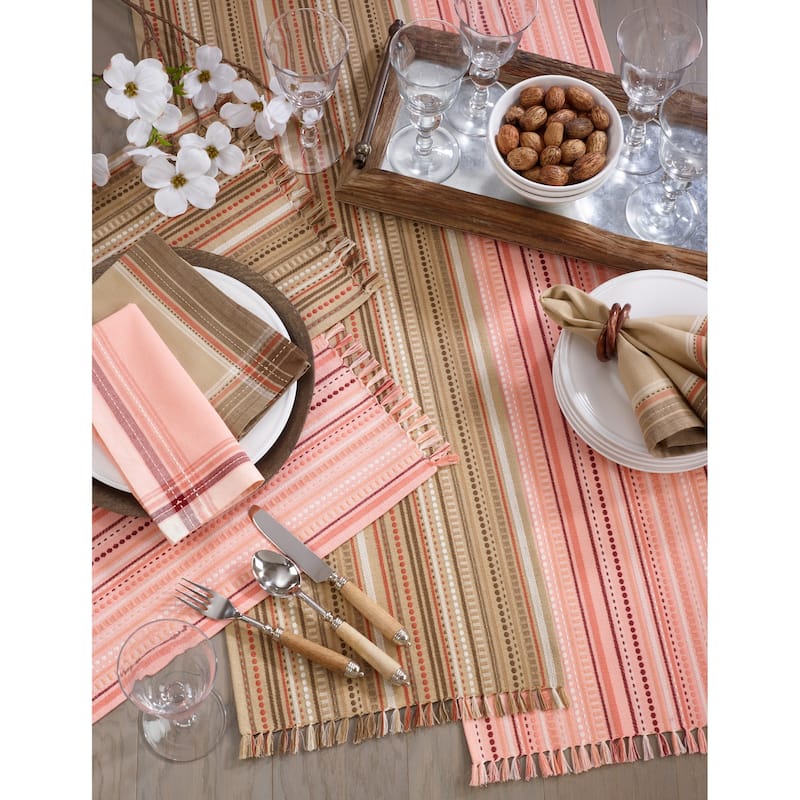 Cotton Table Mats With Stitched Design (Set of 4)