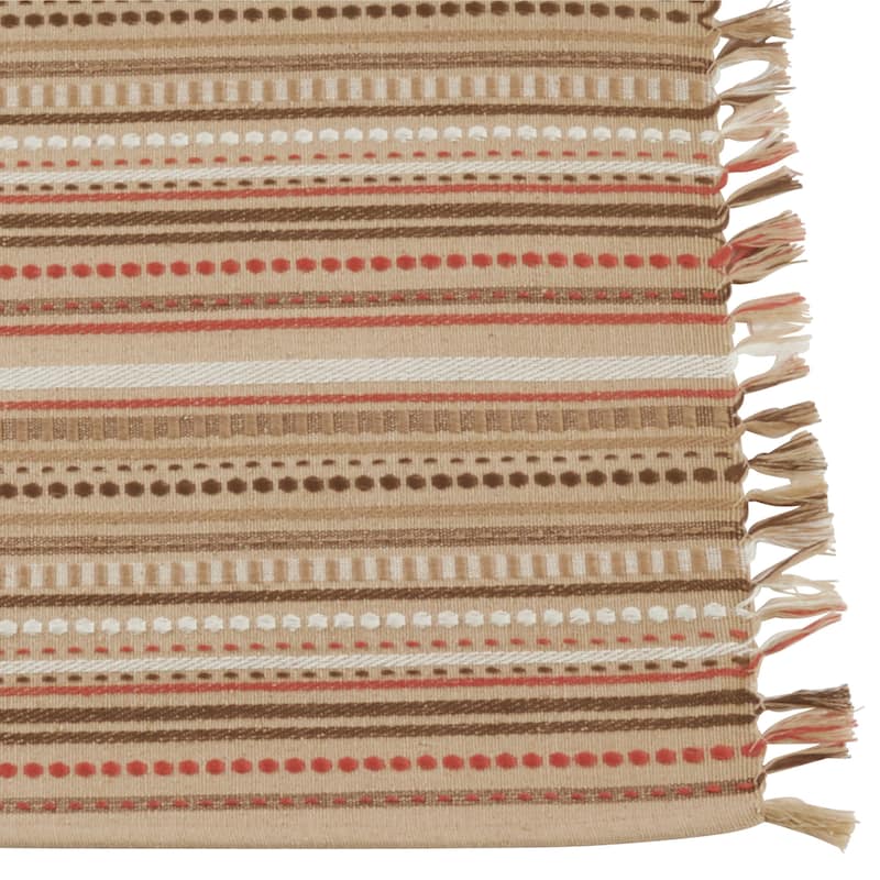 Cotton Table Mats With Stitched Design (Set of 4)