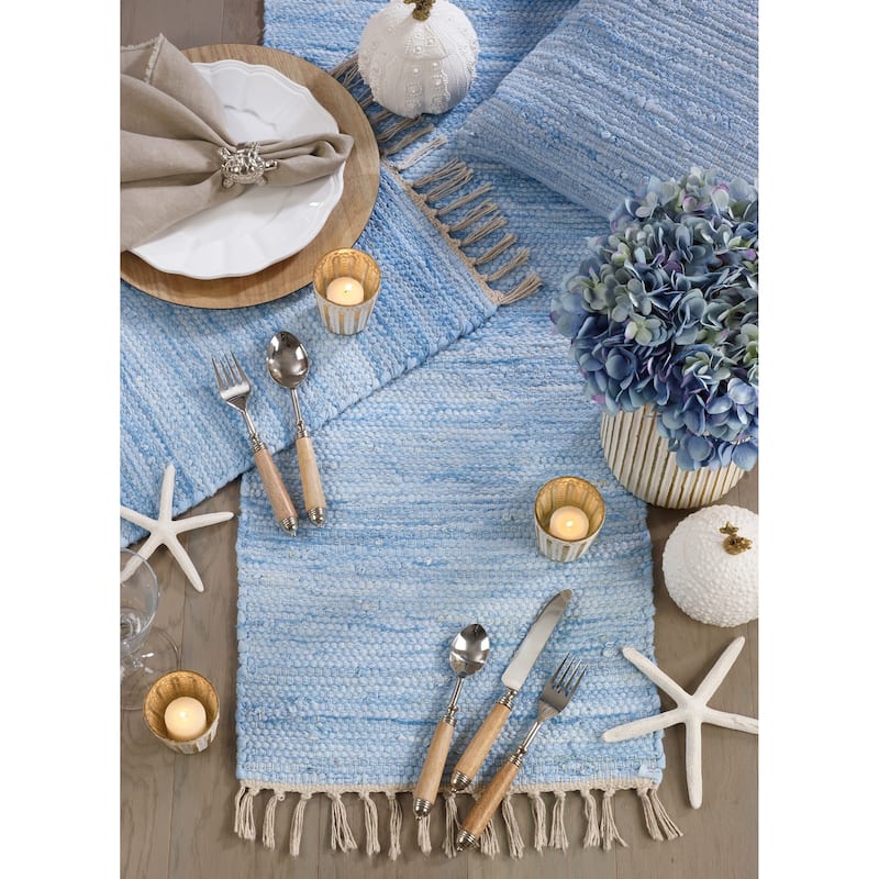 Tasseled Design Chindi Placemats (Set of 4)