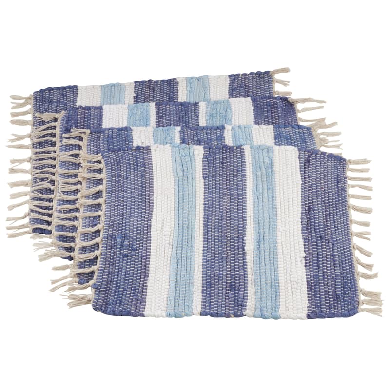 Tasseled Design Chindi Placemats (Set of 4)
