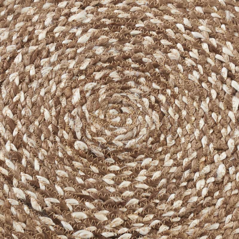 Jute Placemats With Woven Design (Set of 4)