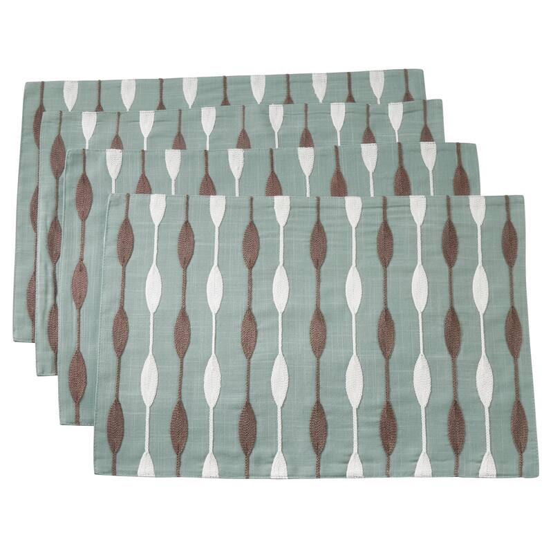 Embroidered Design Table Mats (Set of 4)