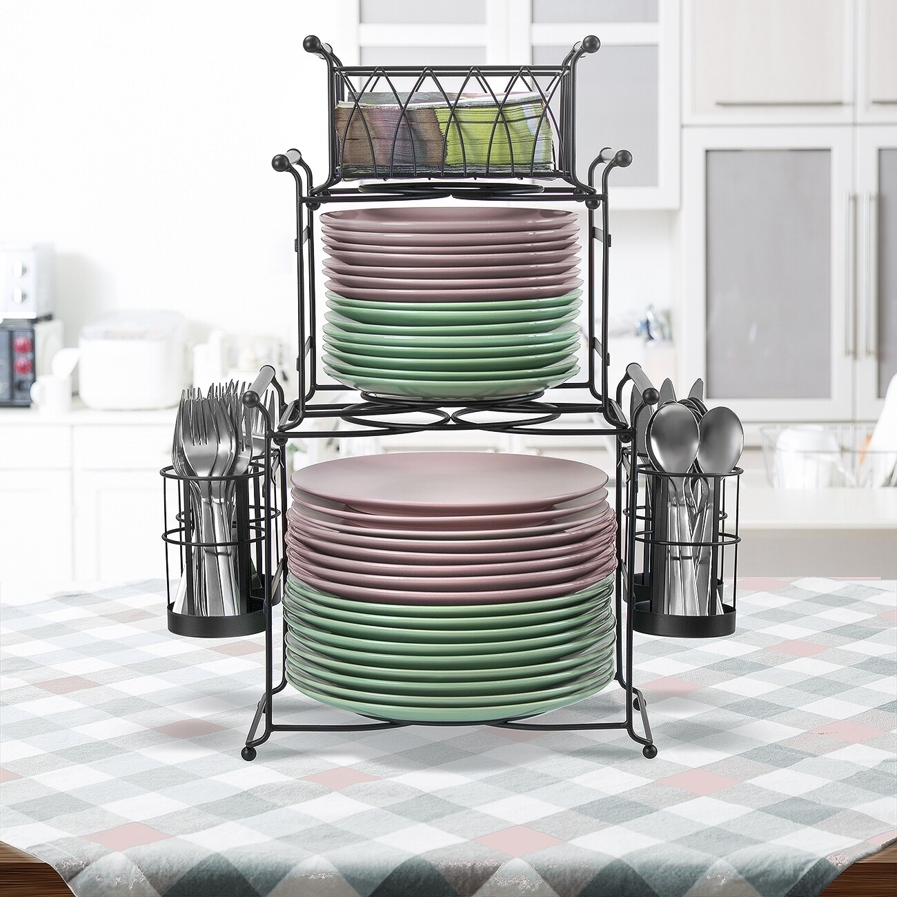 Sorbus 3 Tier Utensil Caddy Multi Purpose Steel Mesh Caddy Overstock 27544865