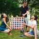 preview thumbnail 6 of 6, 4-In-A-Row--Giant Wooden Indoor/Outdoor Game- 2 Player Strategy and Skill Fun Backyard Lawn by Hey! Play! - 33" x 8" x 29"