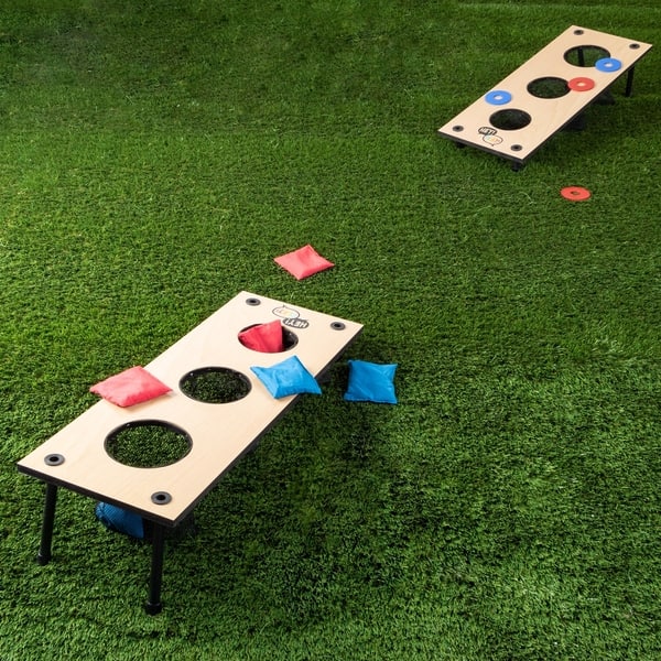 GoSports BattleChip Backyard Golf Cornhole Game