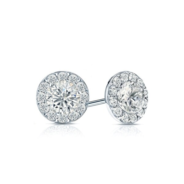 created diamond earrings