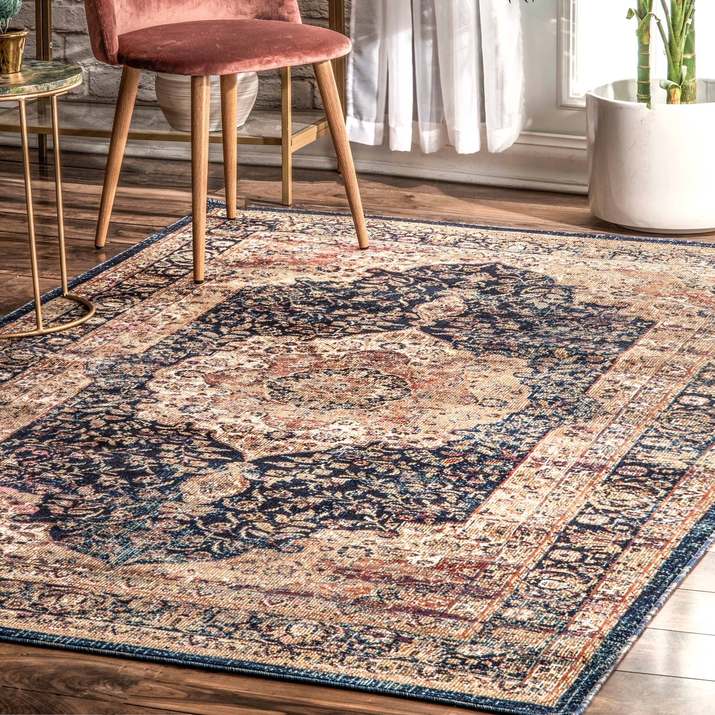 Copper Grove Ternitz Medallion Fl Bordered Area Rug Copper Grove Ternitz Medallion Fl