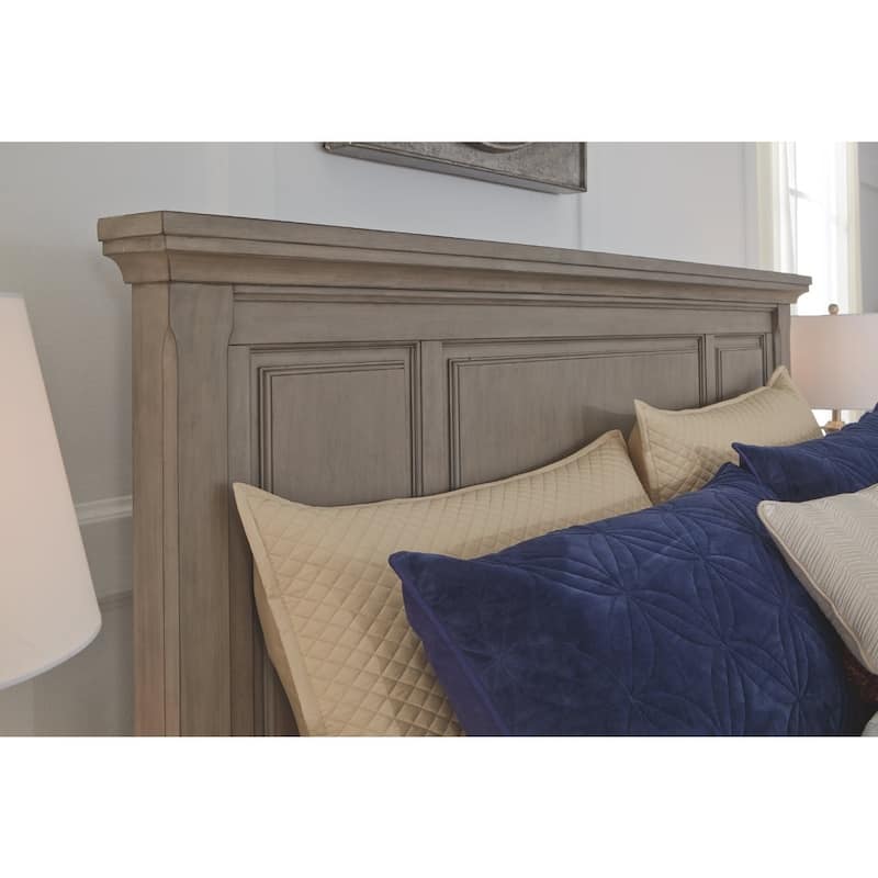 The Gray Barn Canterbury Burnished Grey Light Grey Panel Bed