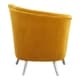 preview thumbnail 5 of 4, Aurelle Home Retro-Inspired Yellow Accent Chair Left