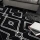 preview thumbnail 1 of 3, Handmade Chawen Black/White Tile, Pack of 12 (Morocco)