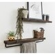 Handmade Del Hutson Designs True Floating Shelf and Towel Rack - Thumbnail 2