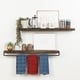 Handmade Del Hutson Designs True Floating Shelf and Towel Rack - Thumbnail 4