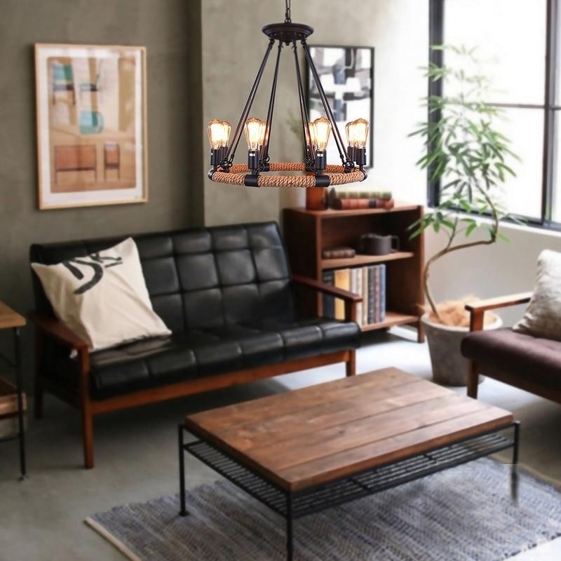 Wames Rustic Farmhouse Chandelier 8-light - Chandeliers For Bedrooms by Overstock.com