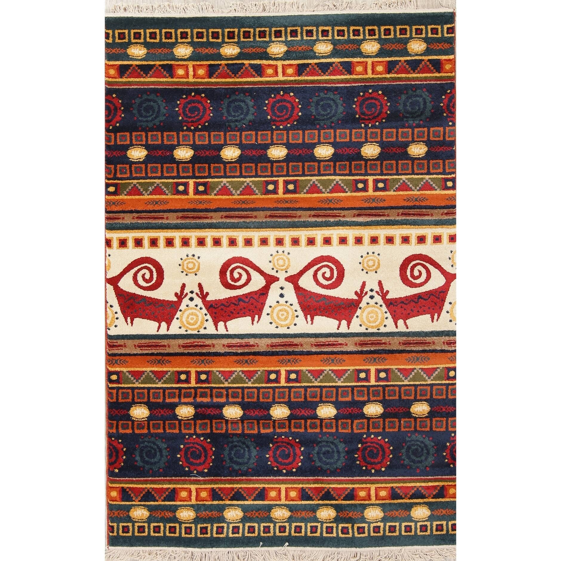 The Curated Nomad San Jose Tribal Animal Print Moroccan Polyester Jute