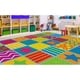 Flagship Carpet Kids Nylon Silly Classroom Seating Rug, 30 Seats - 10'9 ...