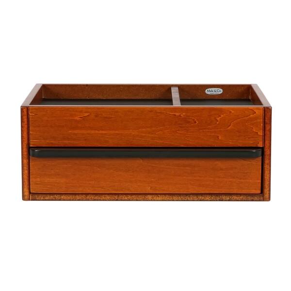 Shop Mele Co Darien Men S Wooden Dresser Top Valet In Walnut